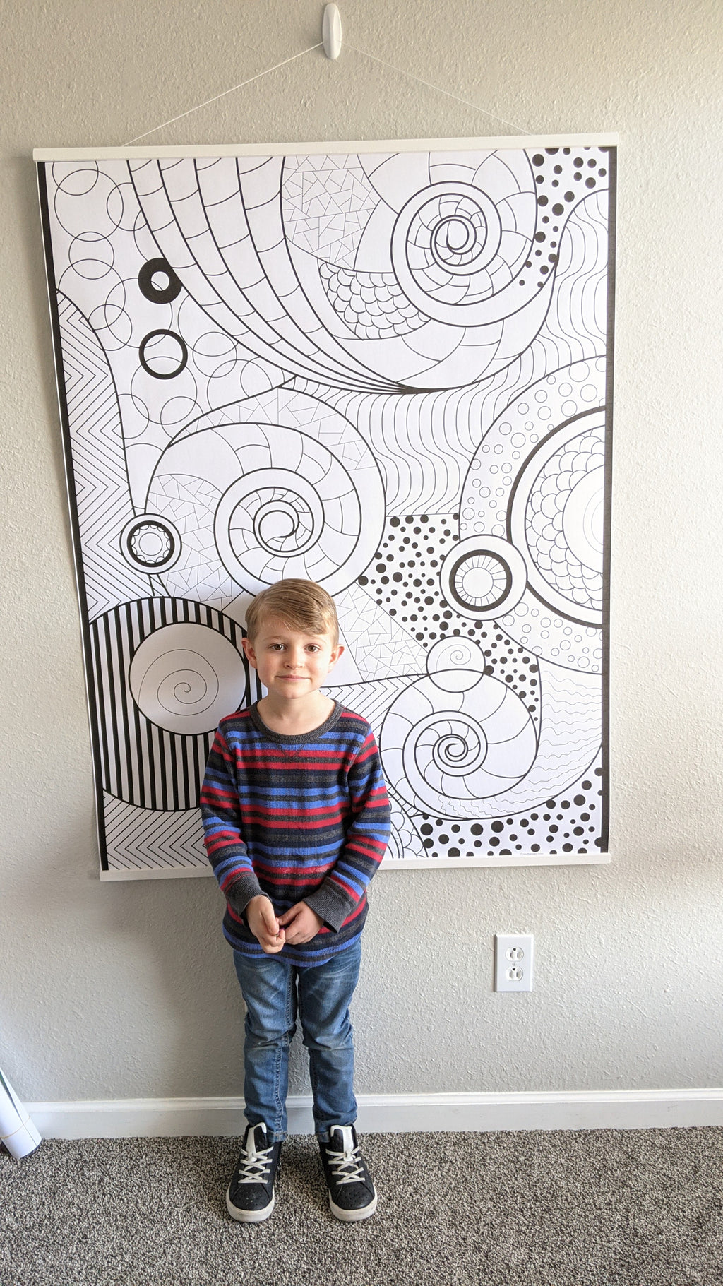 Geometric Coloring Poster — photo 2