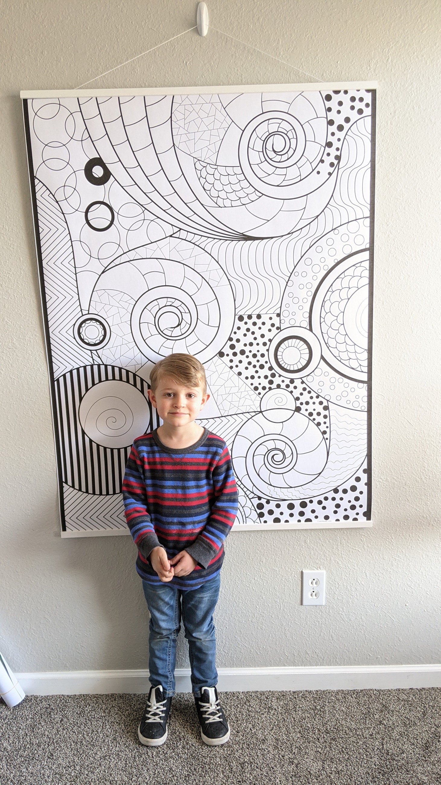 Geometric Coloring Poster — photo 2