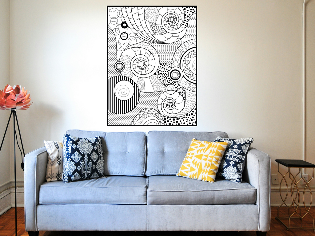 Geometric Coloring Poster — photo 3