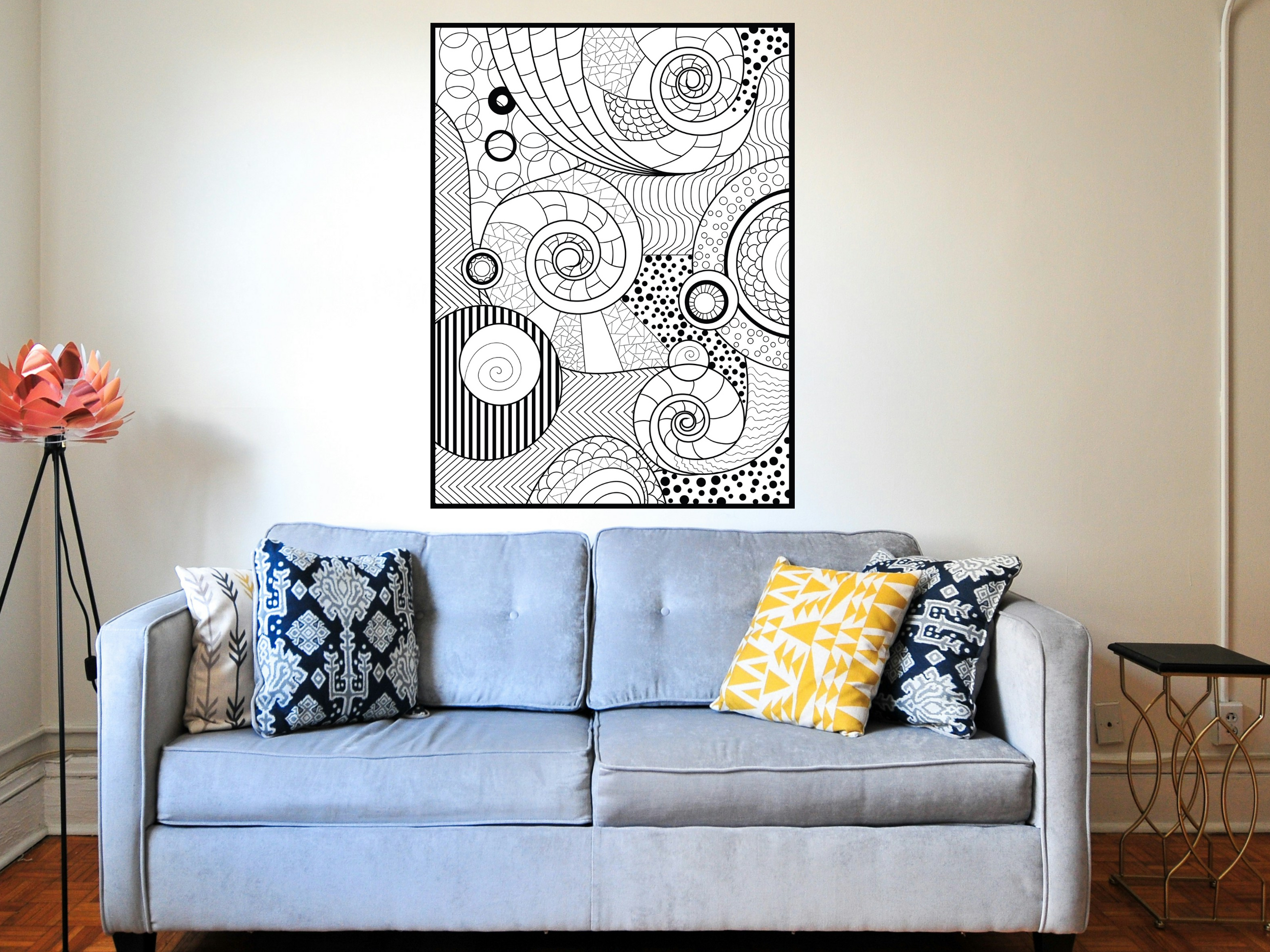 Geometric Coloring Poster — photo 3