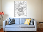 Snowman Coloring Poster — photo 2