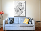 Sloth Coloring Poster — photo 2