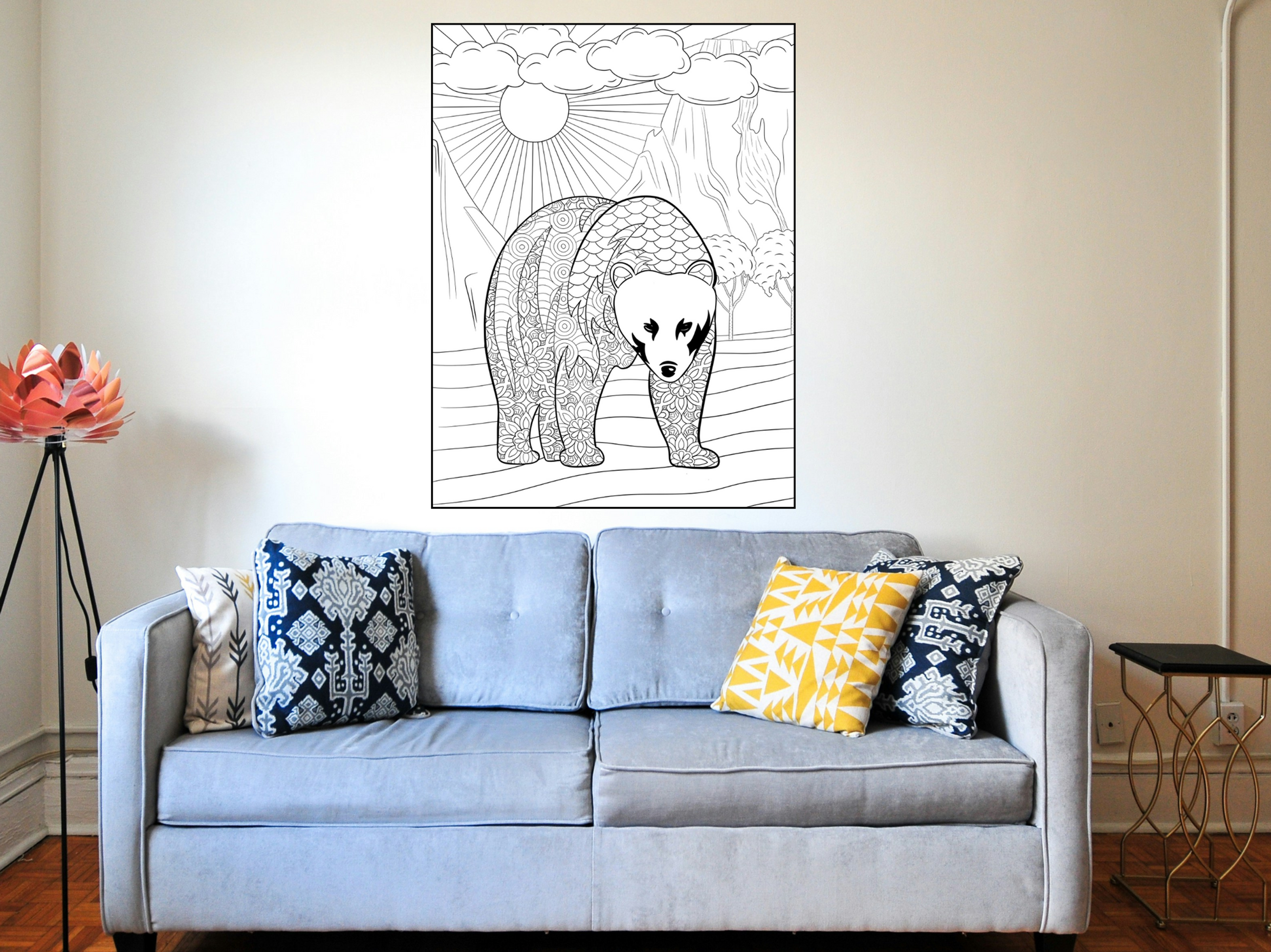 Bear Coloring Poster — photo 2