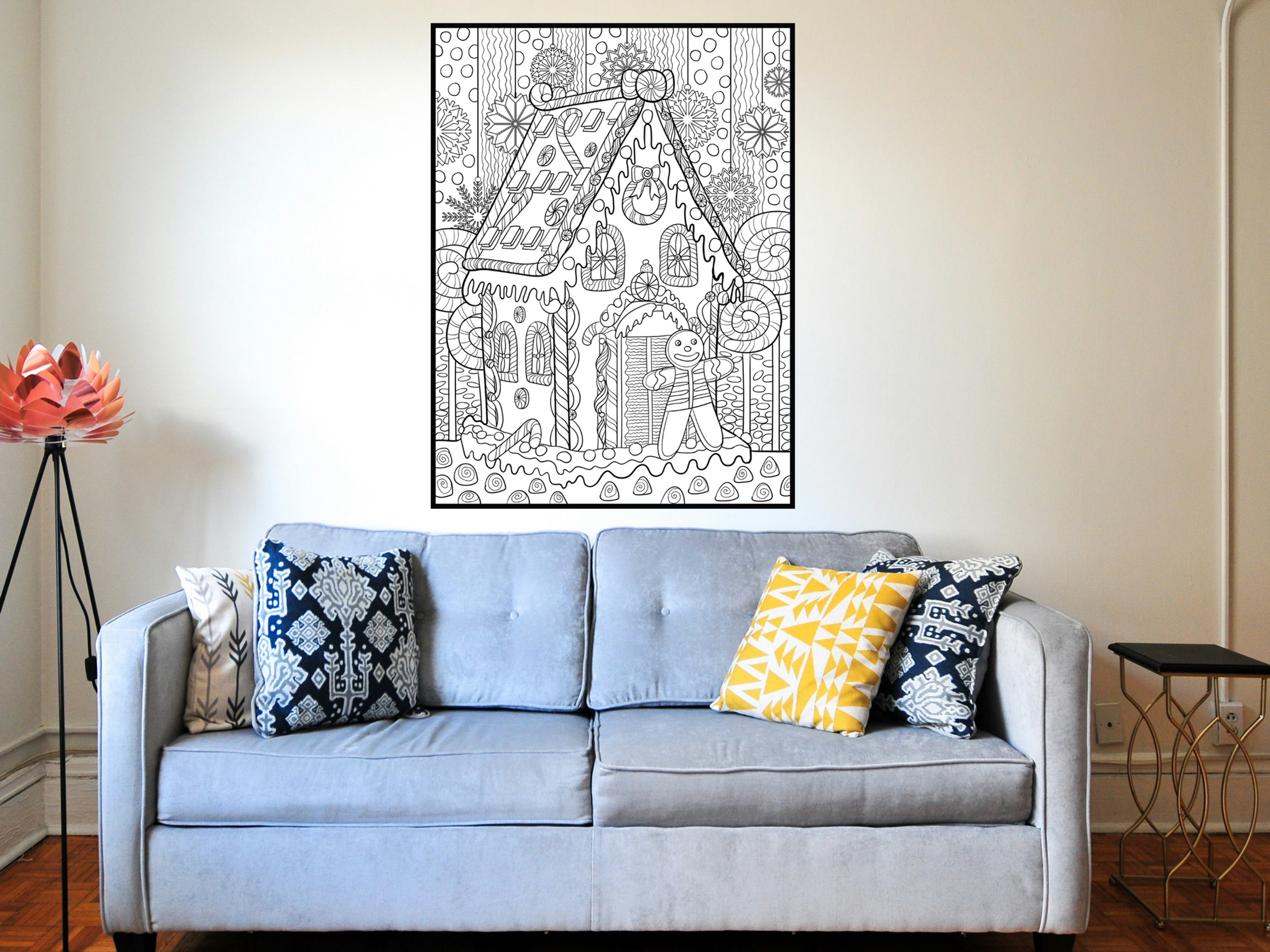 Gingerbread House Coloring Poster — photo 3