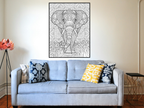 Elephant Coloring Poster — photo 3