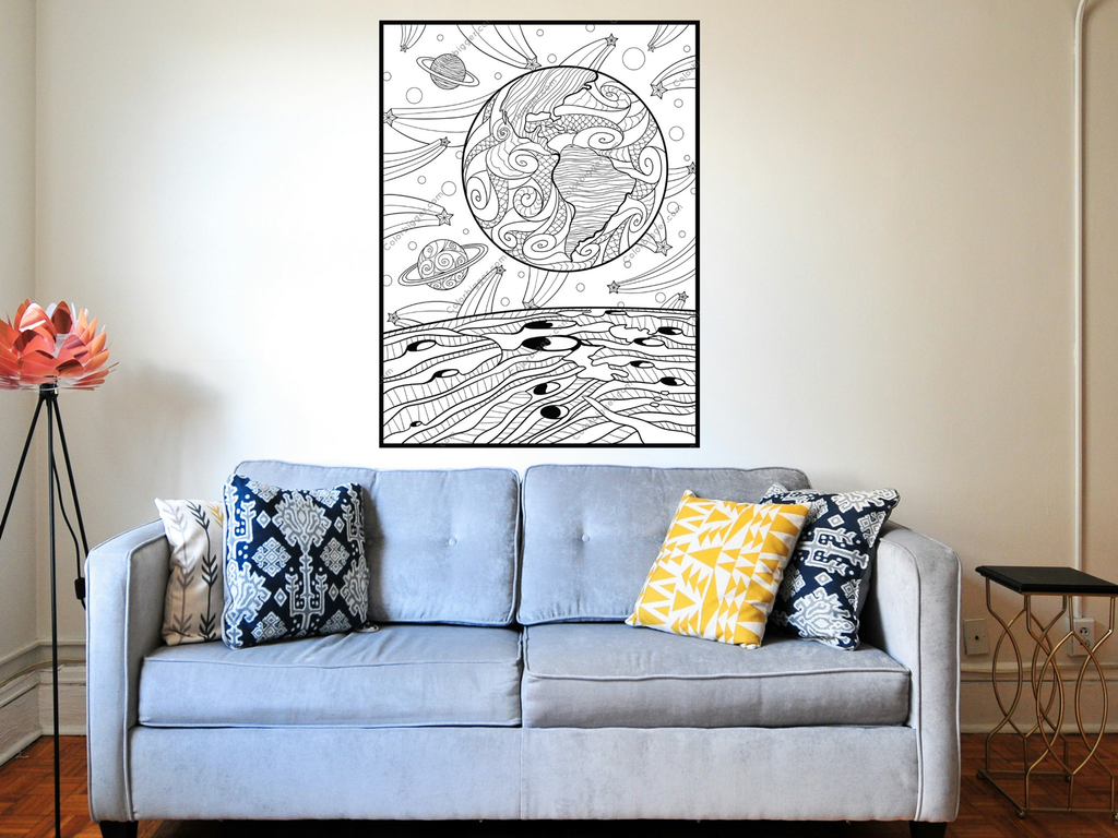 Space Coloring Poster — photo 2