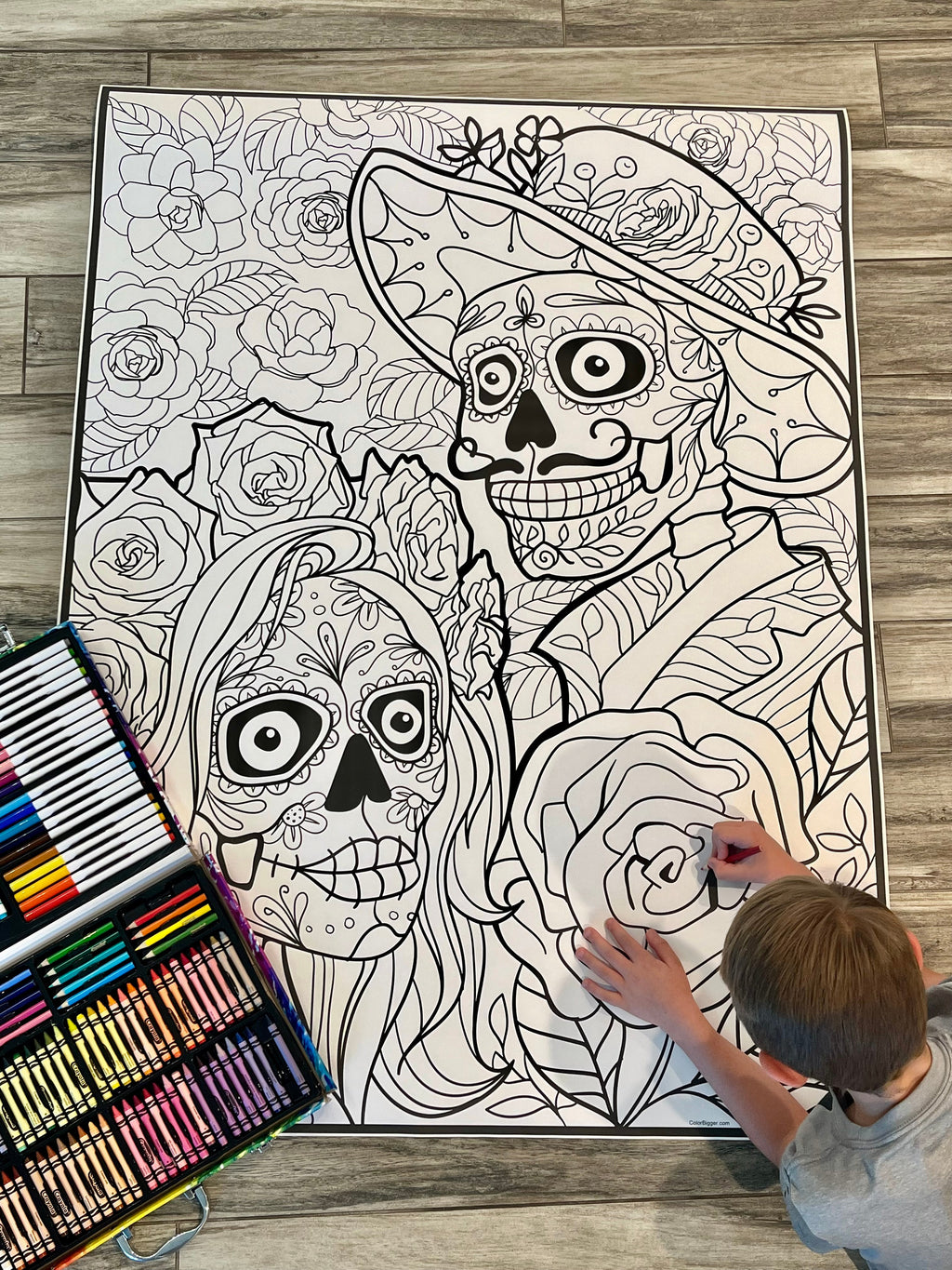 Dia de los Muertos Coloring Poster — photo 2