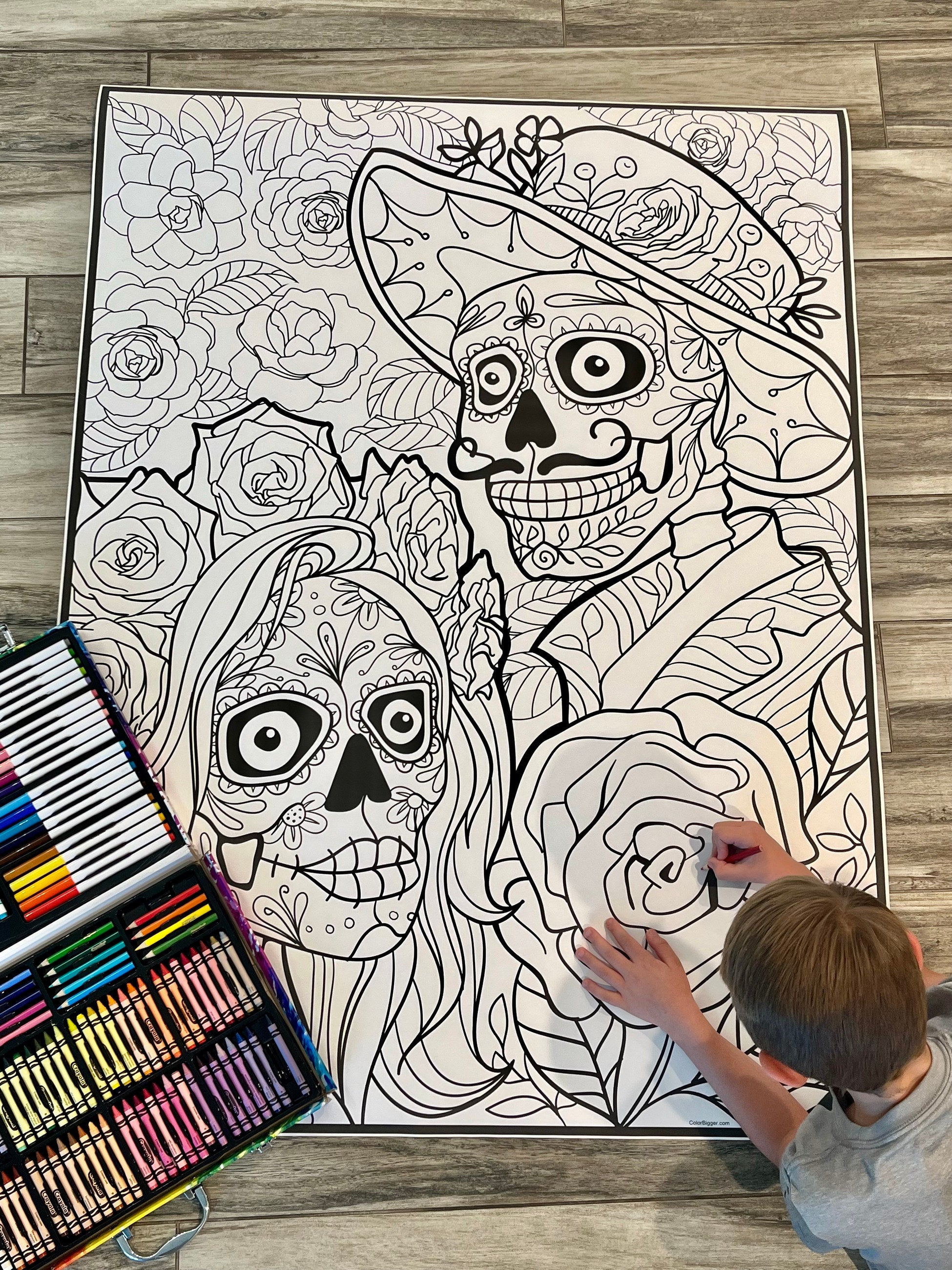 Dia de los Muertos Coloring Poster — photo 2