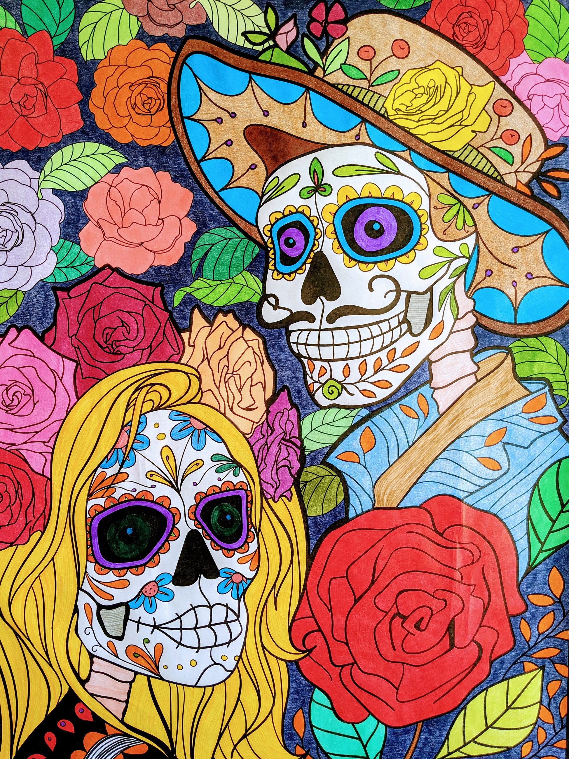Dia de los Muertos Coloring Poster — photo 4