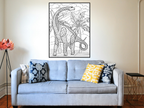 Dinosaur Coloring Poster — photo 2
