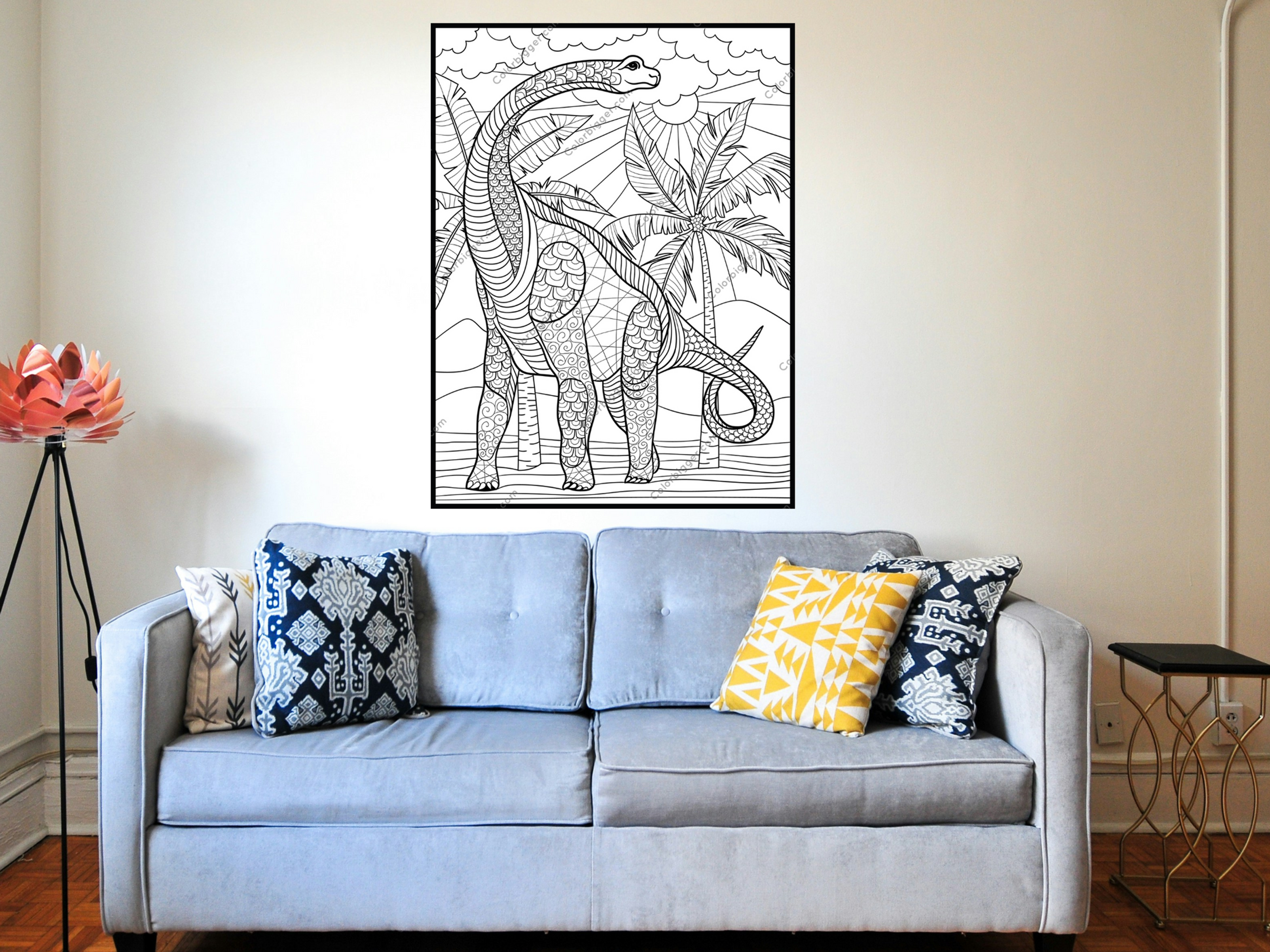 Dinosaur Coloring Poster — photo 2