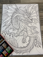 Dragon Coloring Poster — photo 5