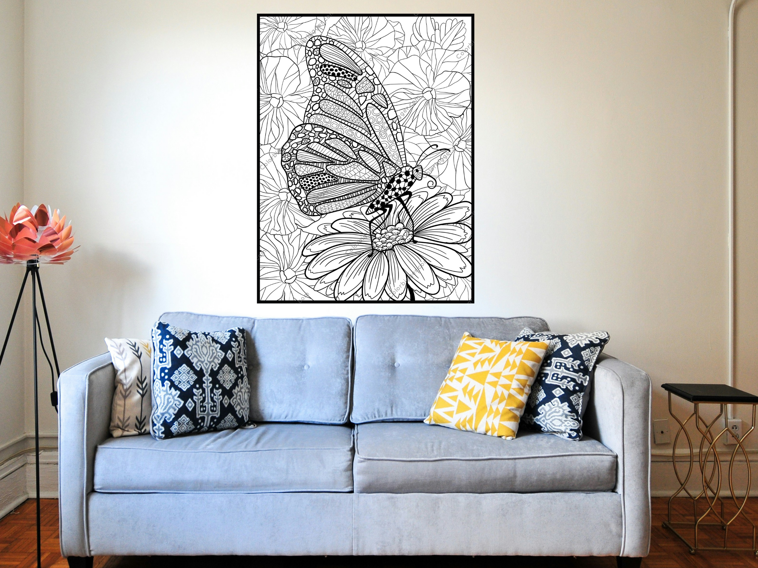 Butterfly Coloring Poster — photo 3