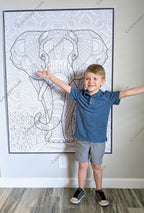 Elephant Coloring Poster — photo 2