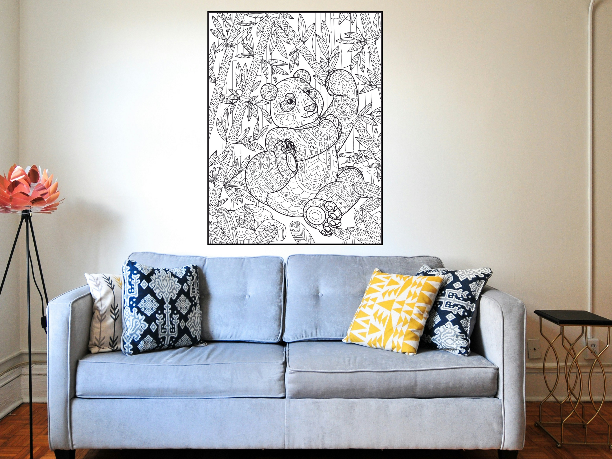 Panda Coloring Poster — photo 2