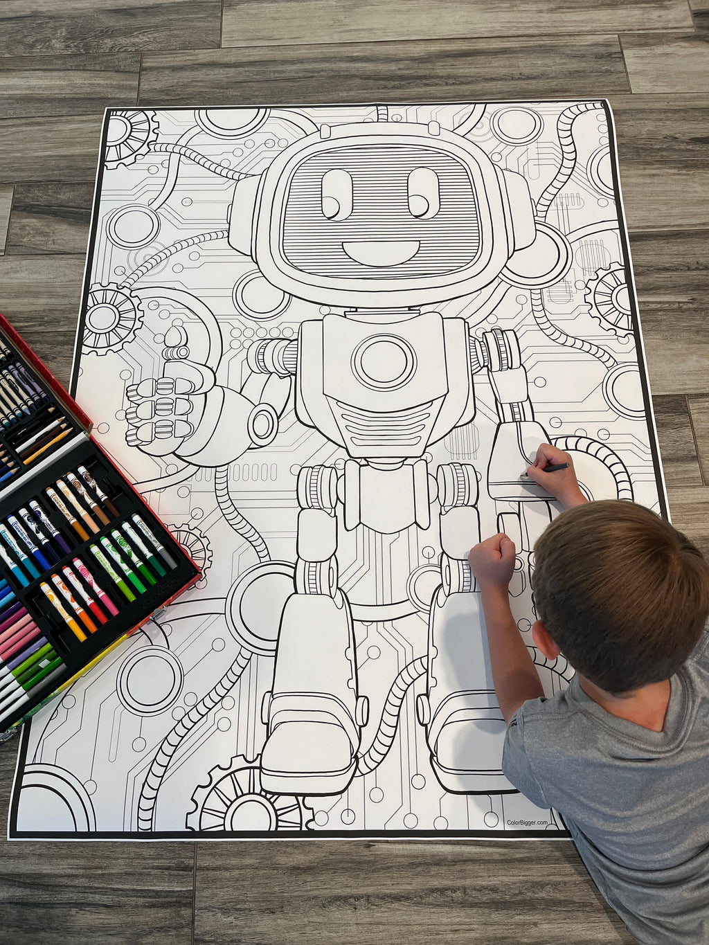 Robot Coloring Poster — photo 3