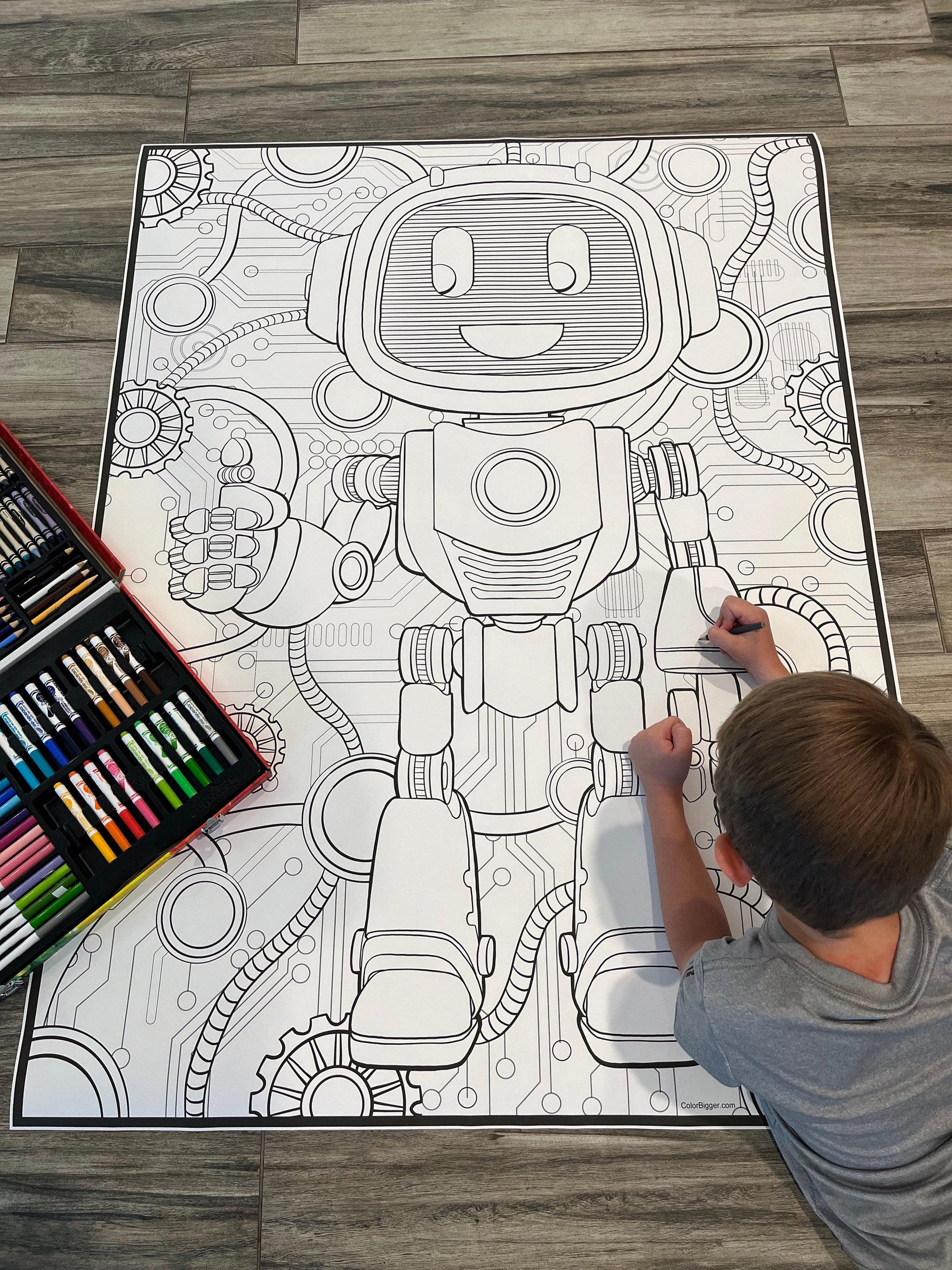 Robot Coloring Poster — photo 3