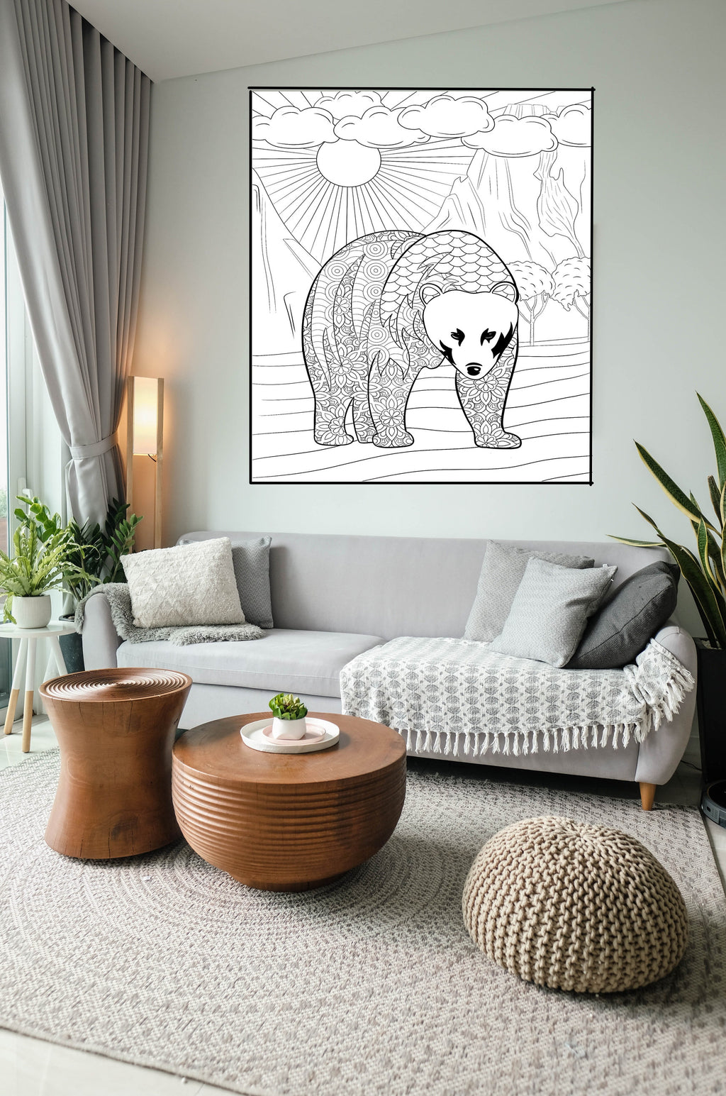 Bear Coloring Poster — photo 3