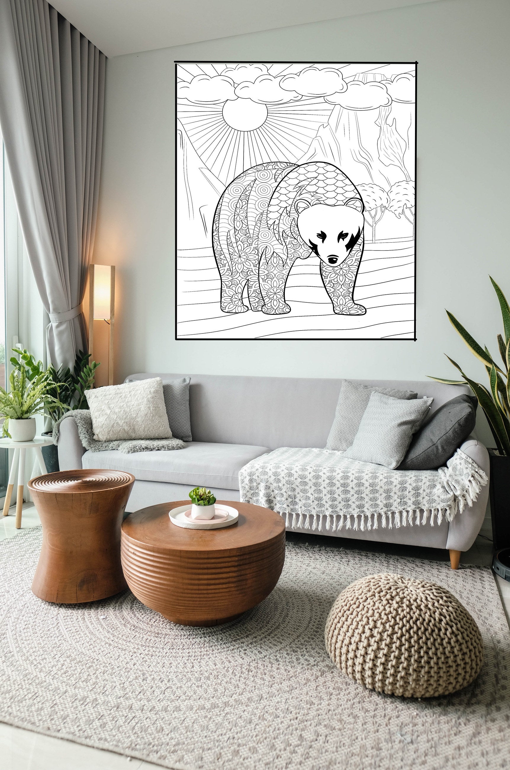 Bear Coloring Poster — photo 3