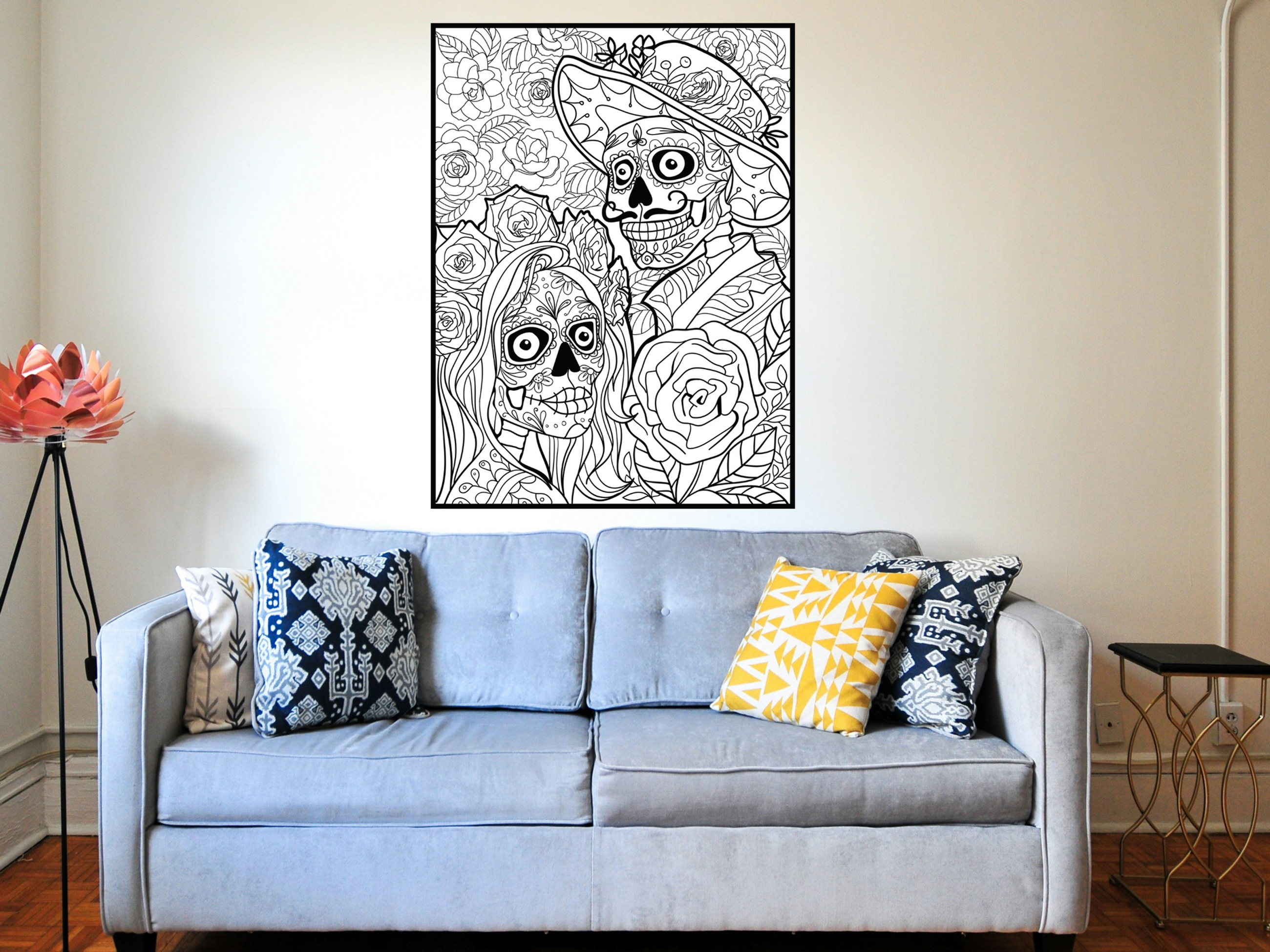 Dia de los Muertos Coloring Poster — photo 3