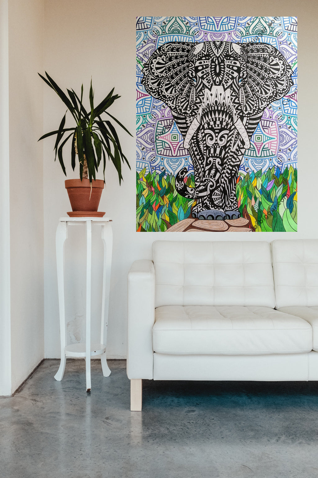 Elephant Coloring Poster — photo 4