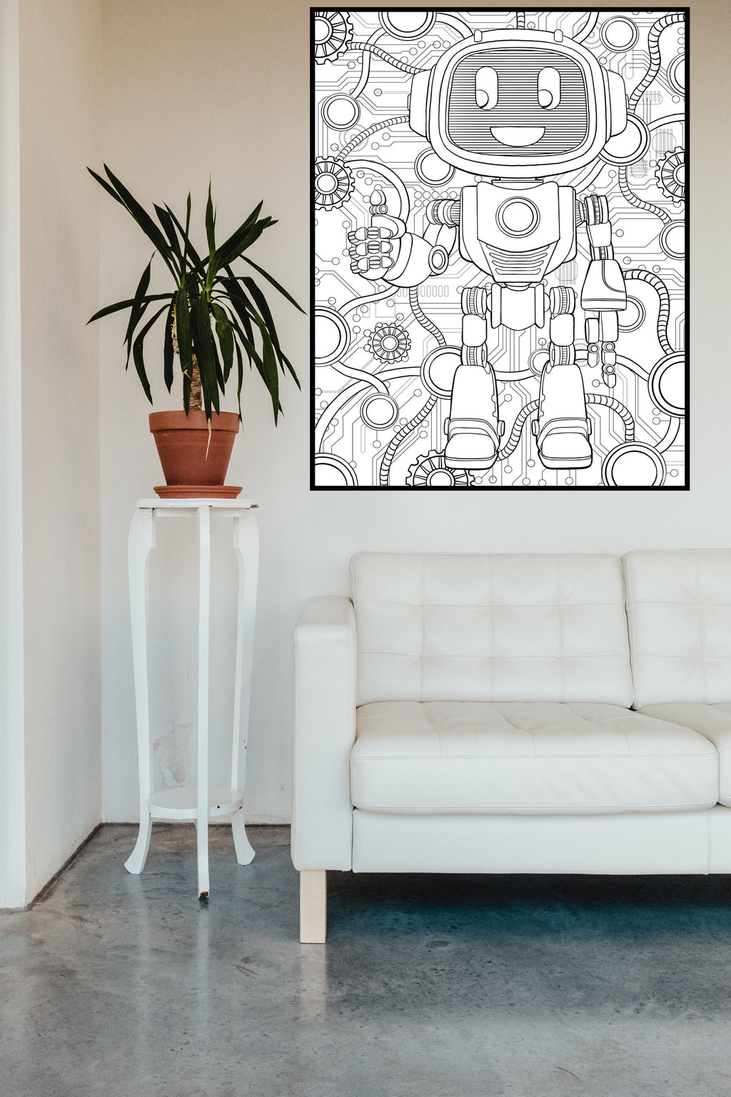 Robot Coloring Poster — photo 2