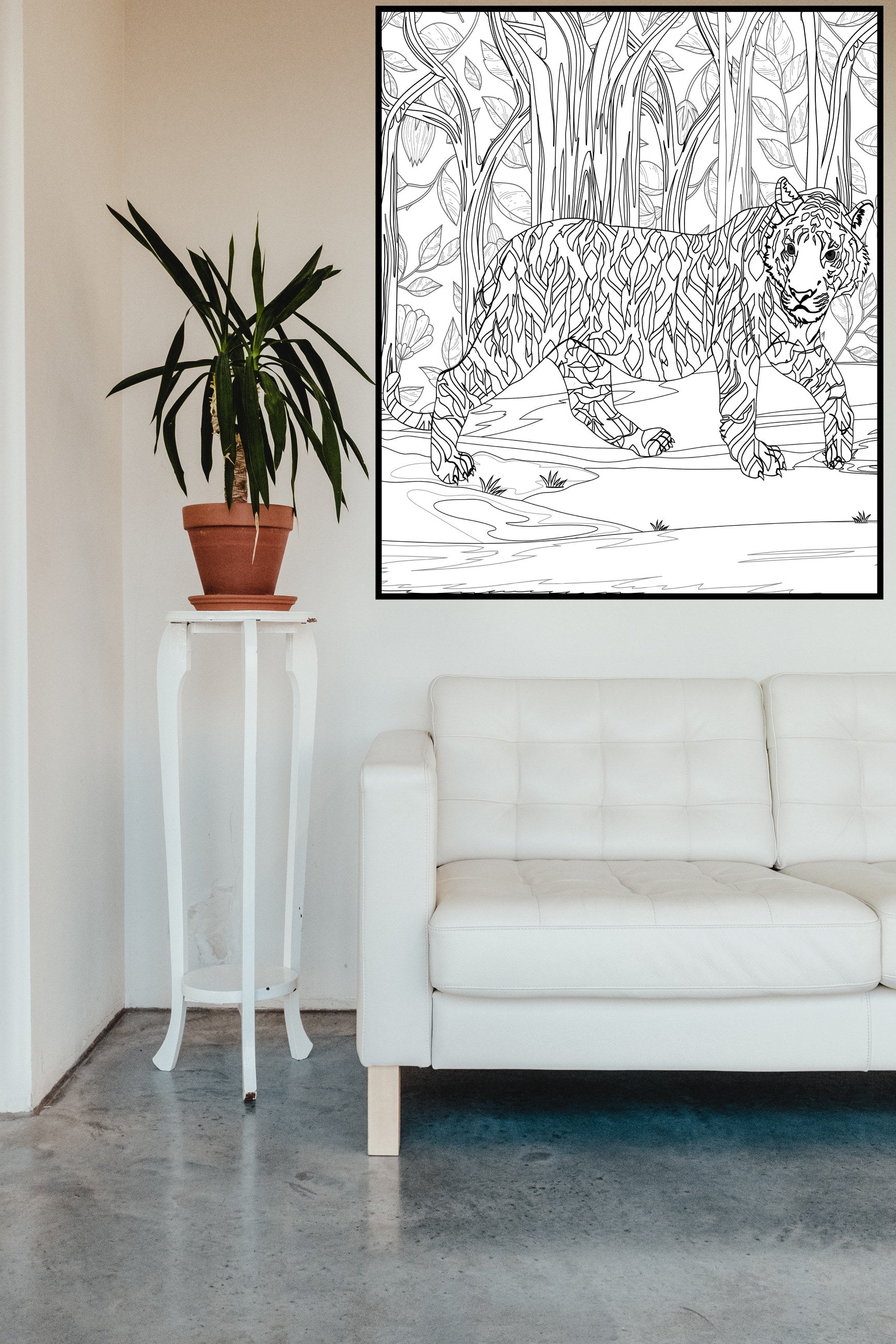 Tiger Coloring Poster — photo 2