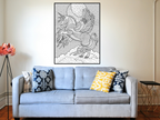 Unicorn Coloring Poster — photo 2