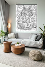 Dragon Coloring Poster — photo 2