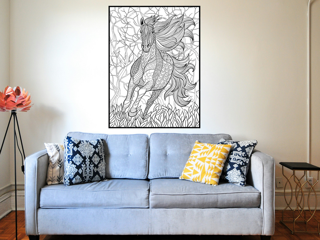 Horse Coloring Poster — photo 2