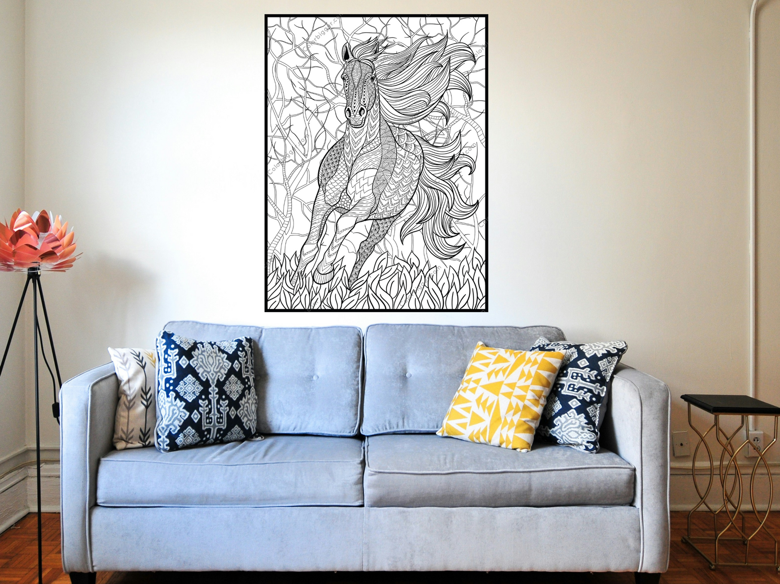 Horse Coloring Poster — photo 2
