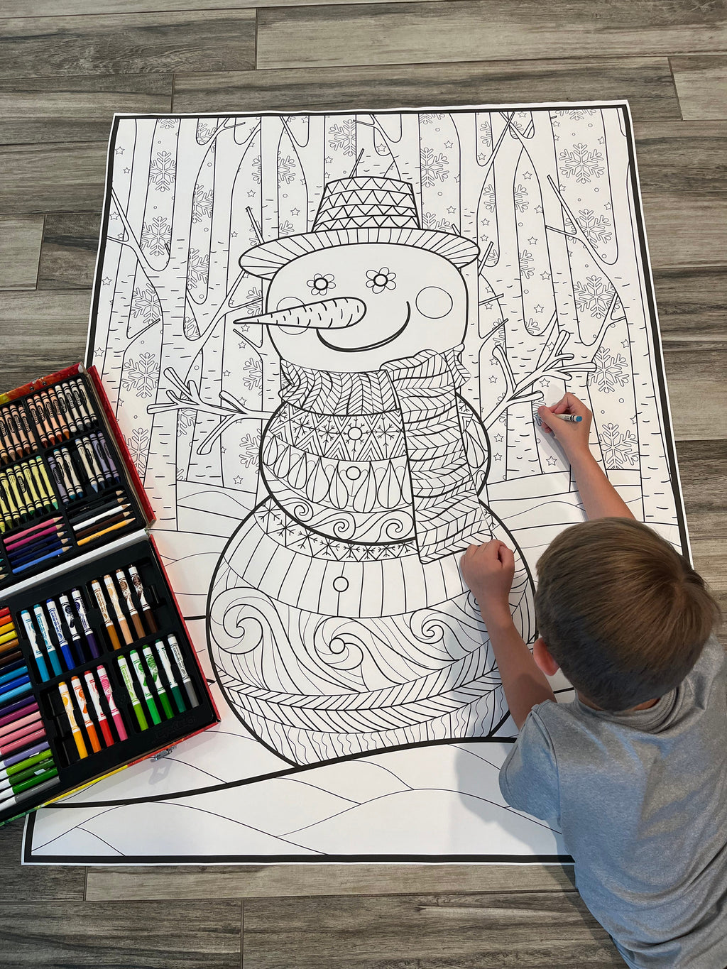 Snowman Coloring Poster — photo 3