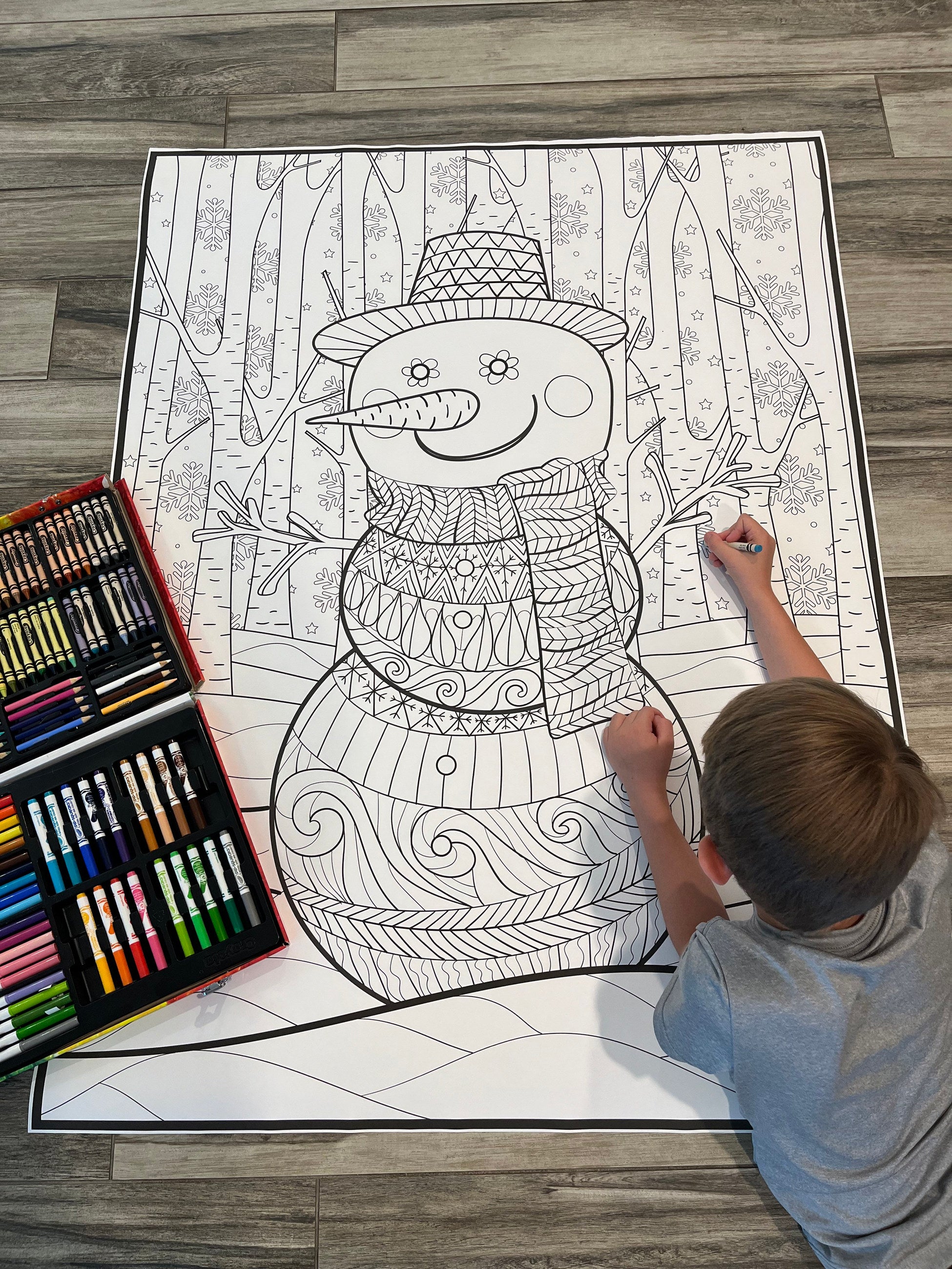 Snowman Coloring Poster — photo 3