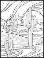 Desert Coloring Poster