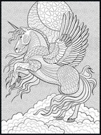 Unicorn Coloring Poster