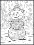 Snowman Coloring Poster