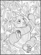 Panda Coloring Poster