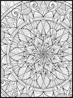 Mandala Coloring Poster