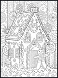 Gingerbread House Coloring Poster