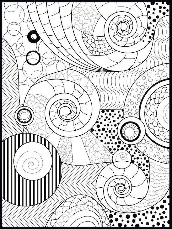 Geometric Coloring Poster