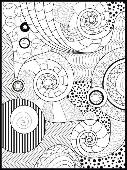 Geometric Coloring Poster