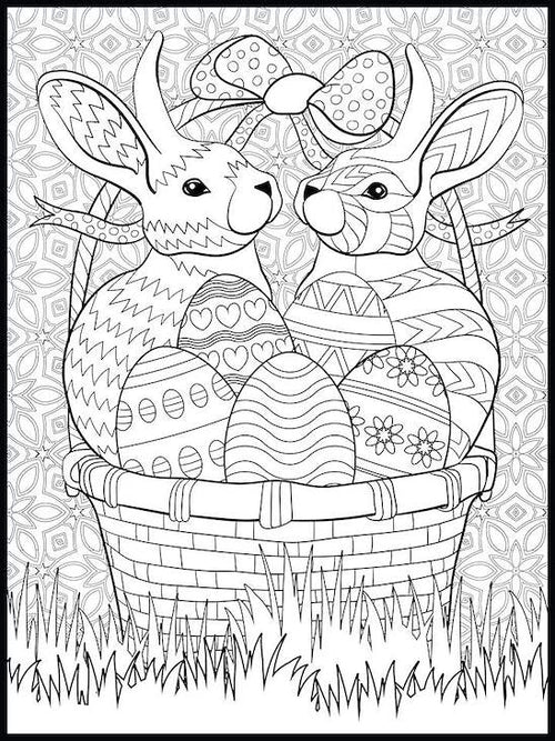 Easter Coloring Poster