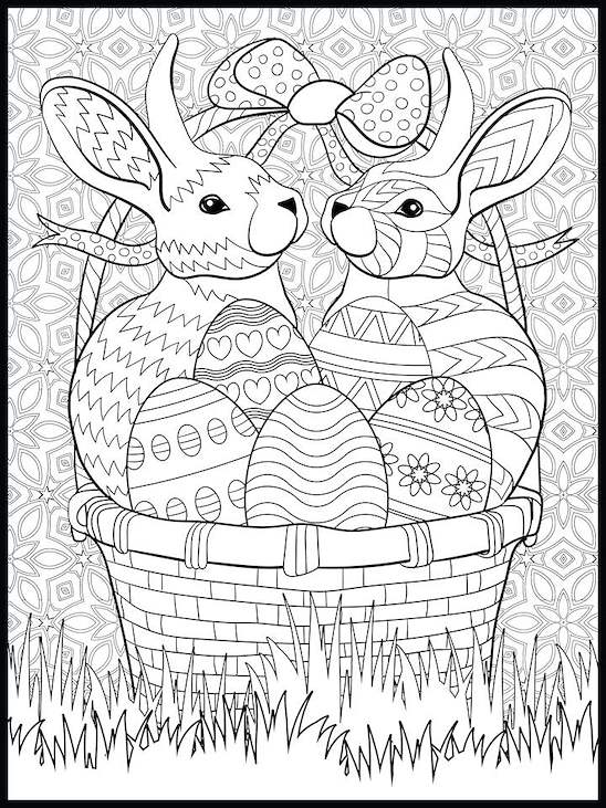 Easter Coloring Poster