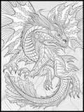 Dragon Coloring Poster