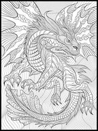 Dragon Coloring Poster